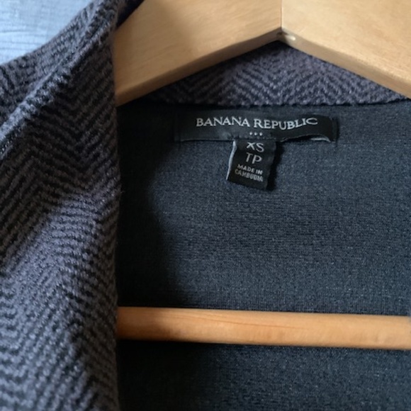 Chevron knit MOTO jacket with faux leather trim - Picture 2 of 6